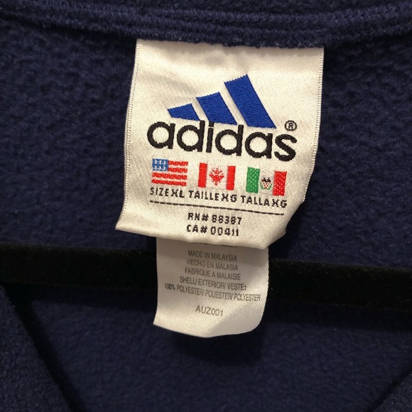 Adidas | blue zip-up long sleeve jacket - Picture 5 of 6